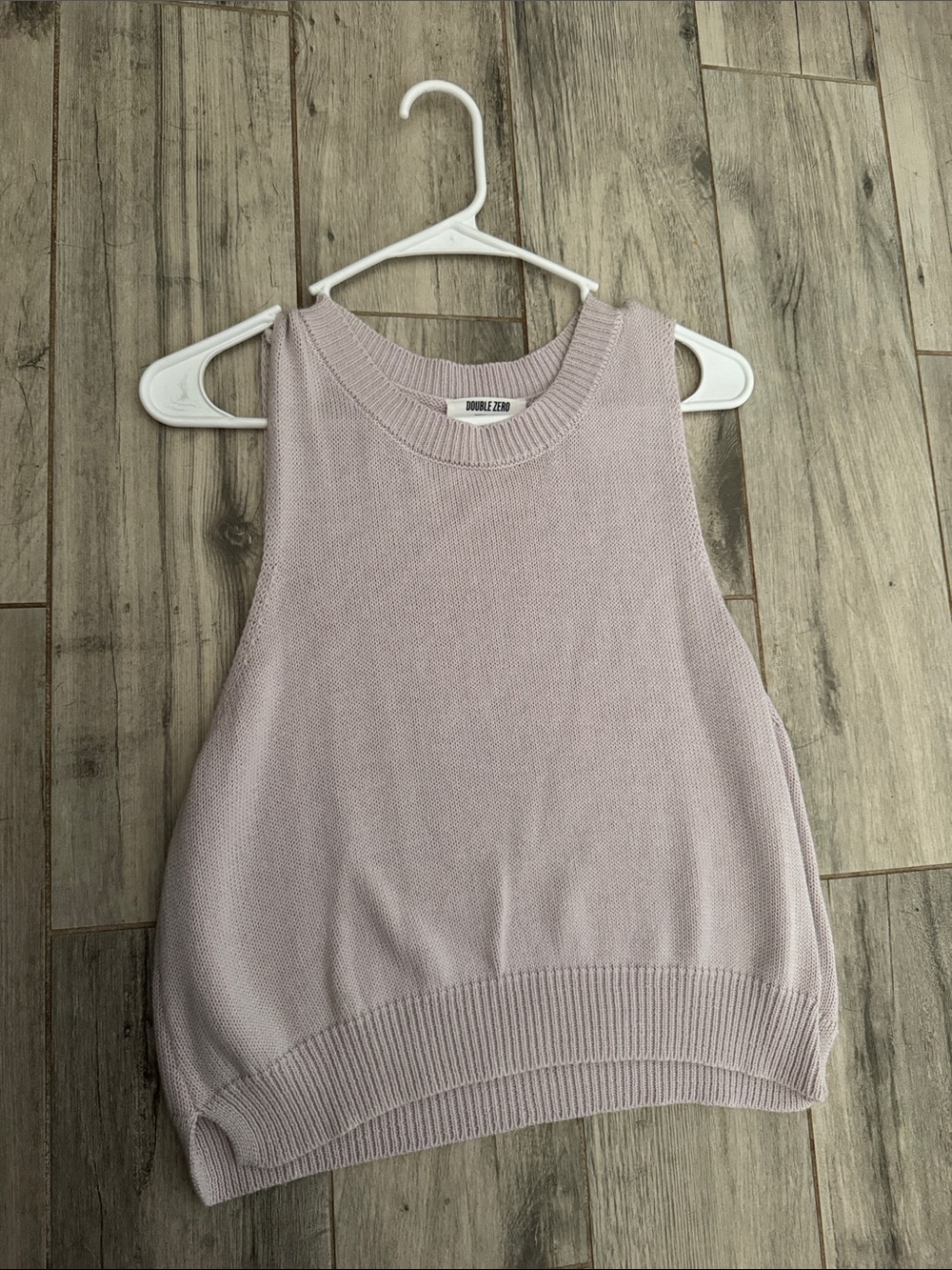 Double Zero Lavender Knit Sleeveless Tank - Dress Up Clothing Store